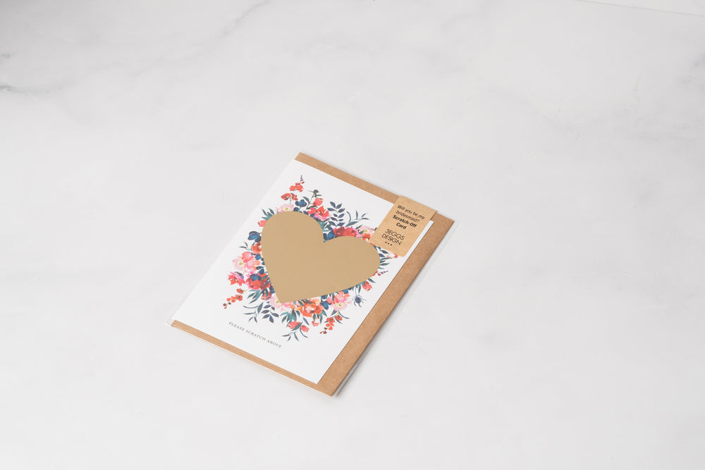 'Will you be my Bridesmaid?' Scratch Off Card