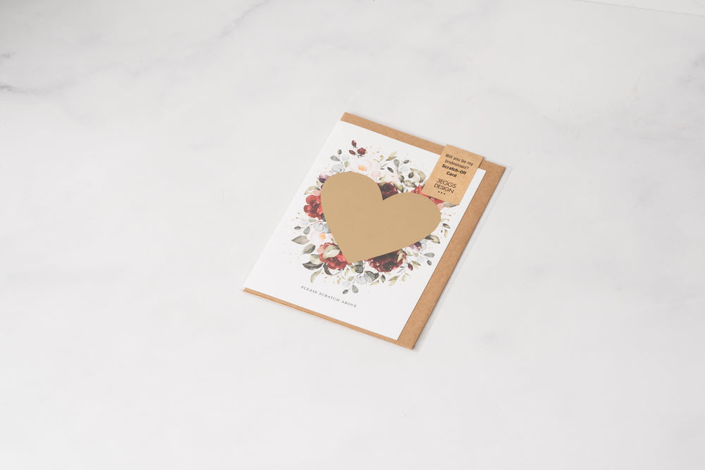 'Will you be my Bridesmaid?' Scratch Off Card