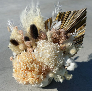 Large Preserved Floral Arrangement in Pot