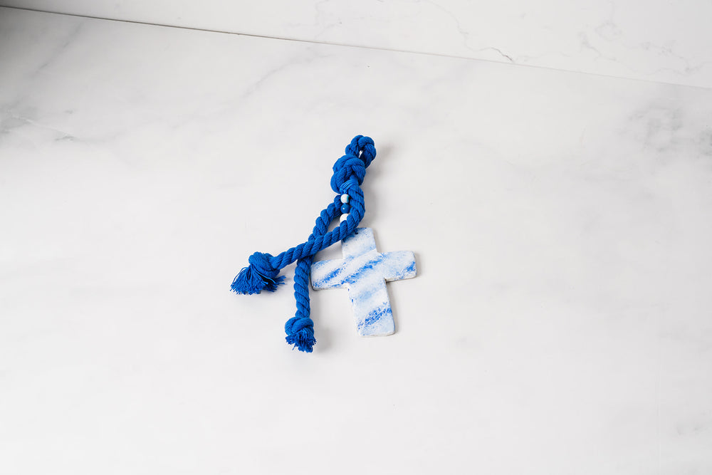 Small Cross with Marble Detail