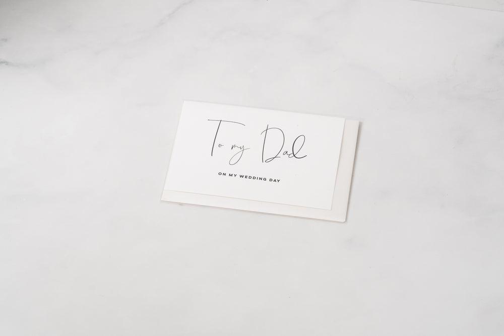 'To My Bride / Groom / Mum / Dad / Parents-In-Law on my Wedding Day' Card