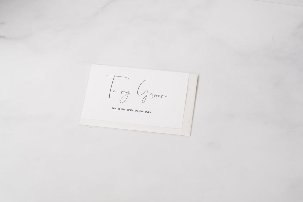 'To My Bride / Groom / Mum / Dad / Parents-In-Law on my Wedding Day' Card