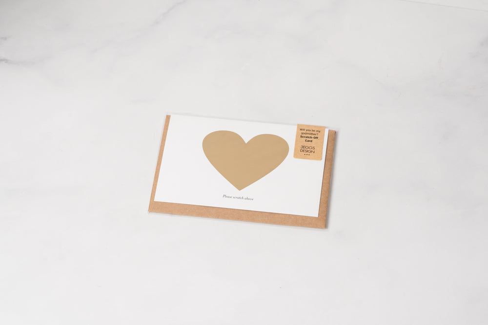 'Will you be my Godfather / Godmother / Nouno / Nouna?' Scratch Off Card