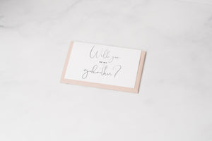 'Will you be my Godparents / Godfather / Godmother' Card