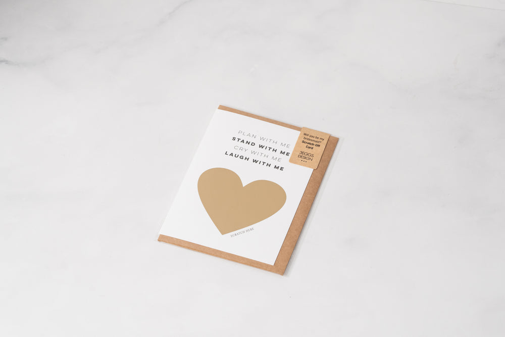 
            
                Load image into Gallery viewer, &amp;#39;I can&amp;#39;t say I do without you! / Plan with me, Stand with me, Cry with me, Laugh with me&amp;#39; Scratch Off Card
            
        