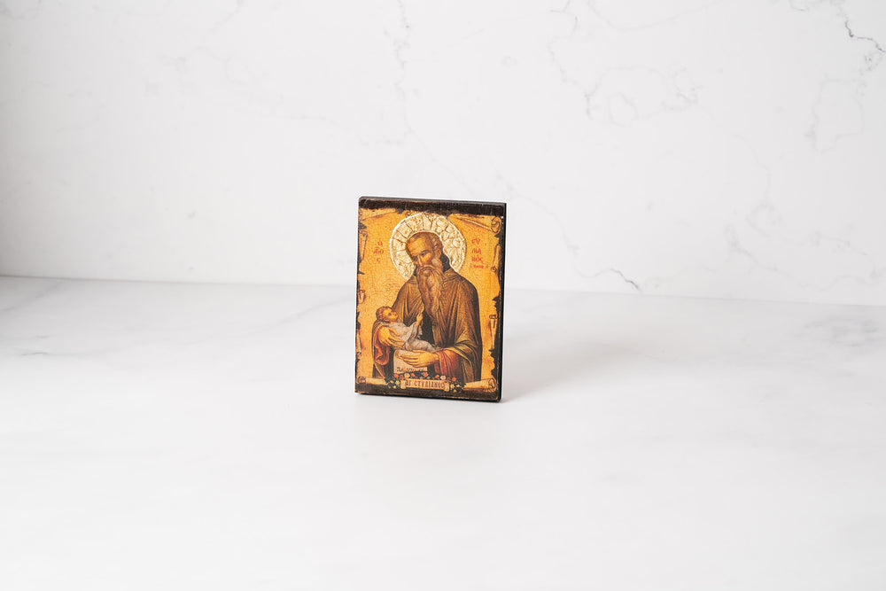 Mini Orthodox Icon ~ Male Saints