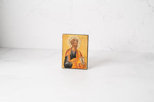 Mini Orthodox Icon ~ Male Saints