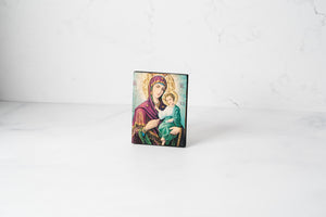 Mini Orthodox Icons ~ Jesus Christ and Mother Mary