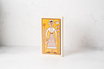 Greek Folk Woman Tile Art