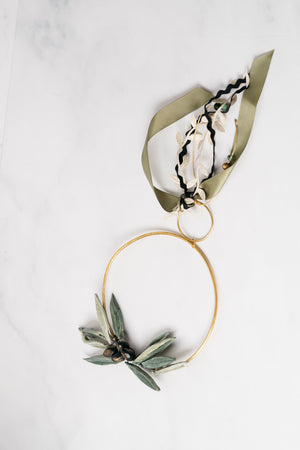 
            
                Load image into Gallery viewer, Mini Wreath with Olive Motif
            
        