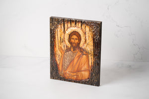 Large Byzantine Style Orthodox Icon ~ Male Saints