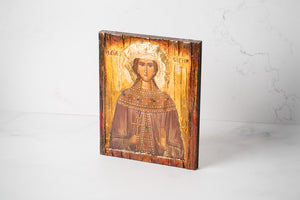 Large Byzantine Style Orthodox Icon ~ Female Saints