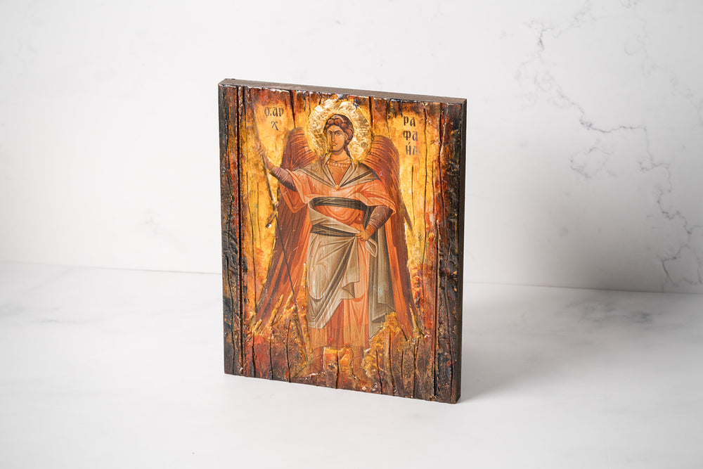 Large Byzantine Style Orthodox Icon ~ Male Saints