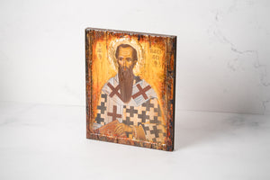 Large Byzantine Style Orthodox Icon ~ Male Saints