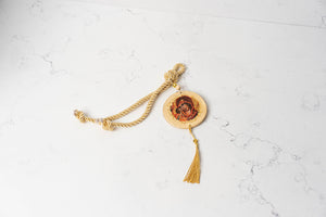 Mini Orthodox Icons on Rope ~ Jesus Christ and Mother Mary