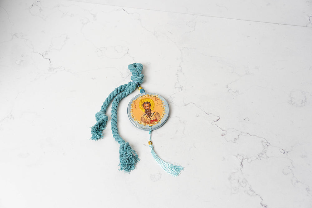 Mini Orthodox Icons on Rope ~ Male Saints