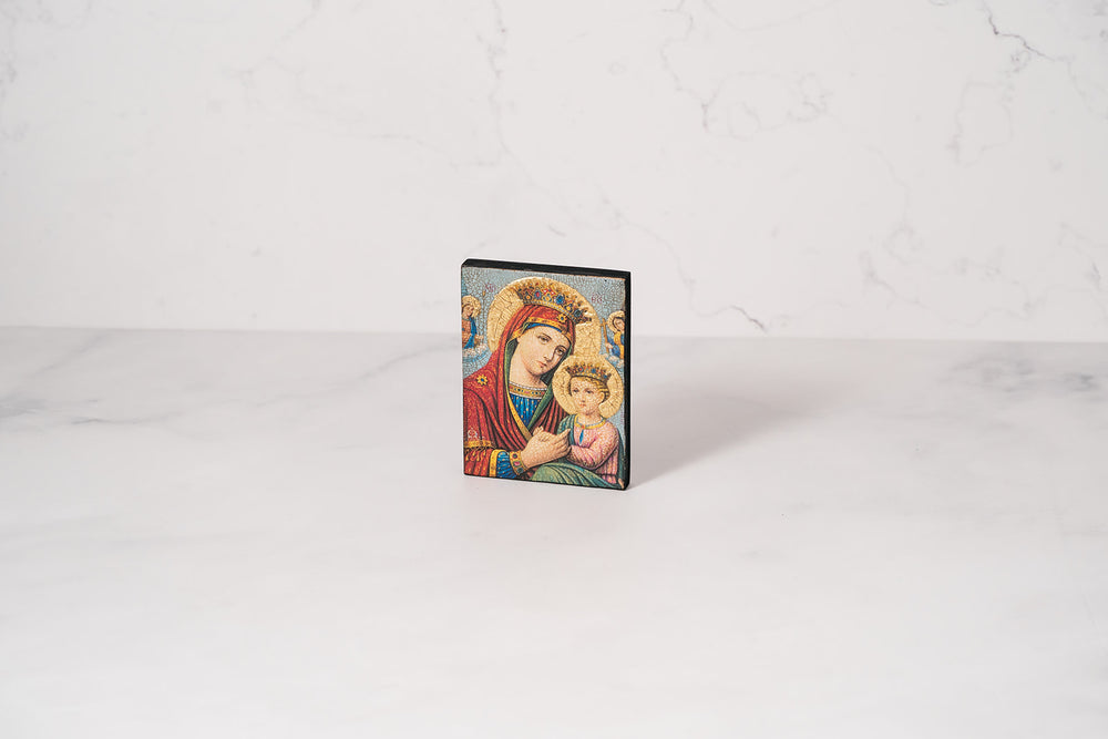 Mini Orthodox Icons ~ Jesus Christ and Mother Mary