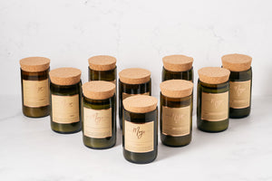 Reclaimed Wine Bottle Soy Wax Candle