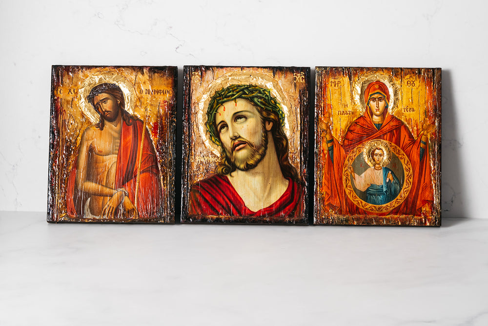 Large Byzantine Style Orthodox Icon ~ Jesus Christ