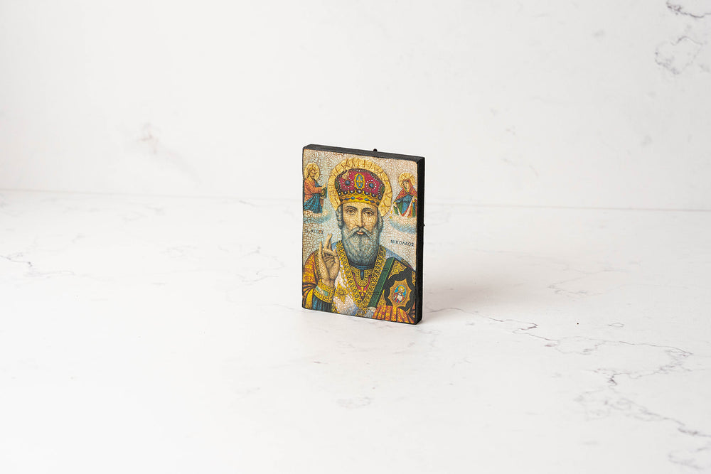 Mini Orthodox Icon ~ Male Saints