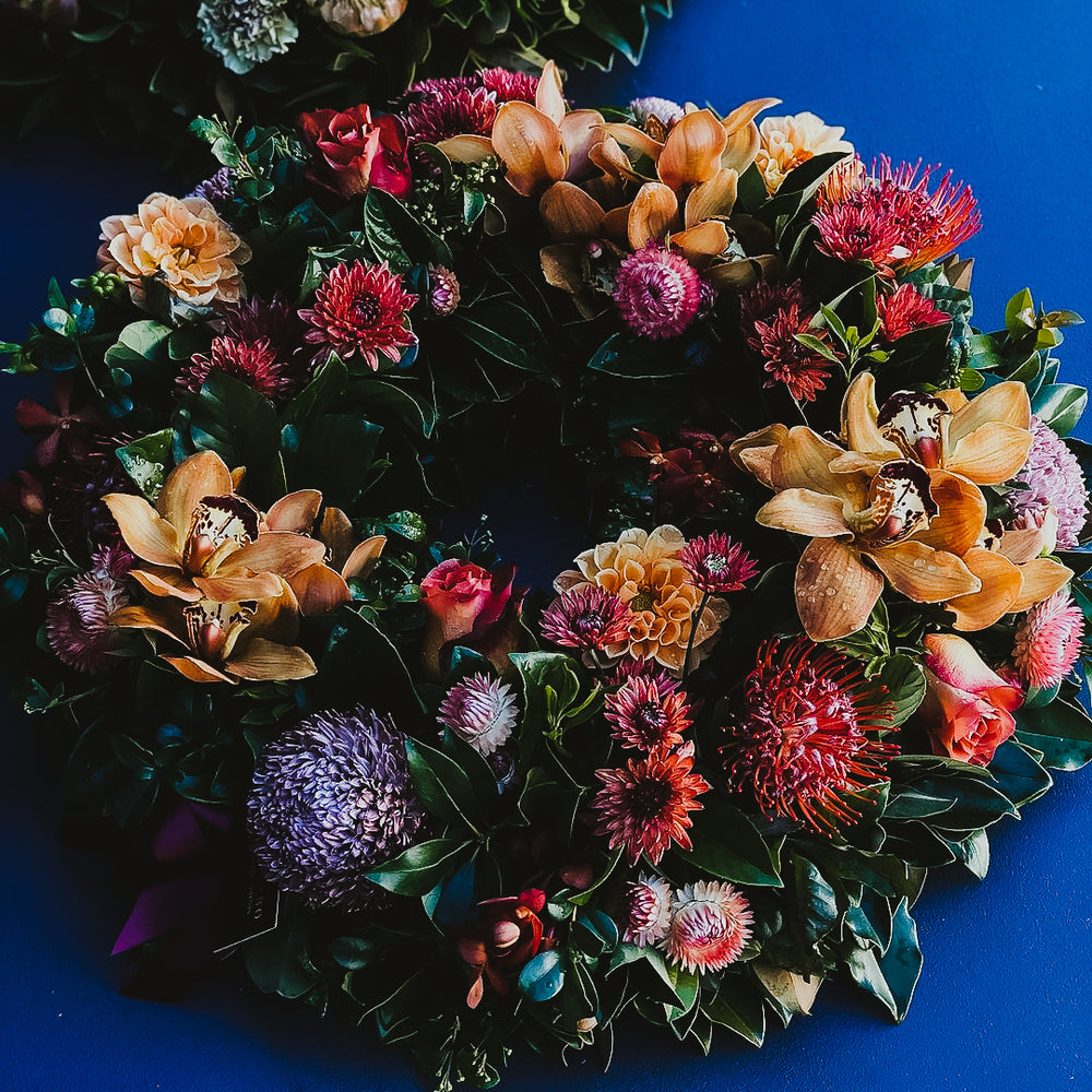 
            
                Load image into Gallery viewer, EARTHY Sympathy Wreath
            
        